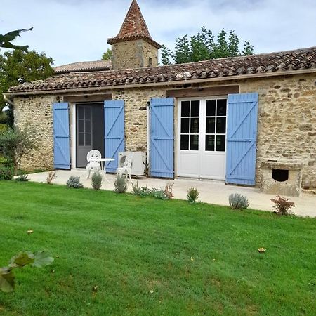 La Petite Maison Bleue Avec Piscine Loubejac Eksteriør bilde